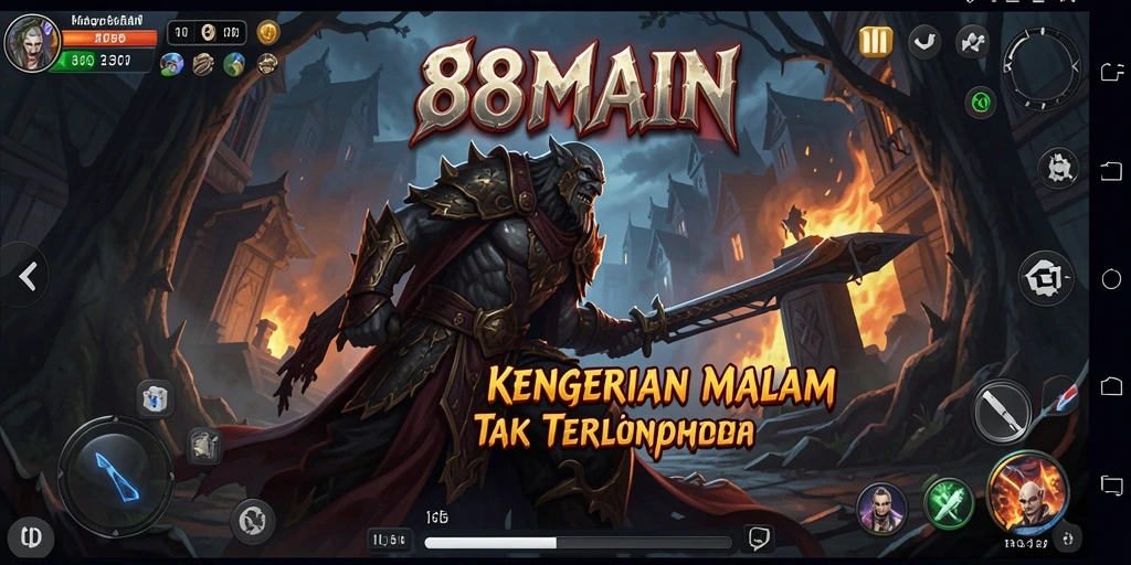 Tampilan mendebarkan gameplay Horror dalam 88MAIN.