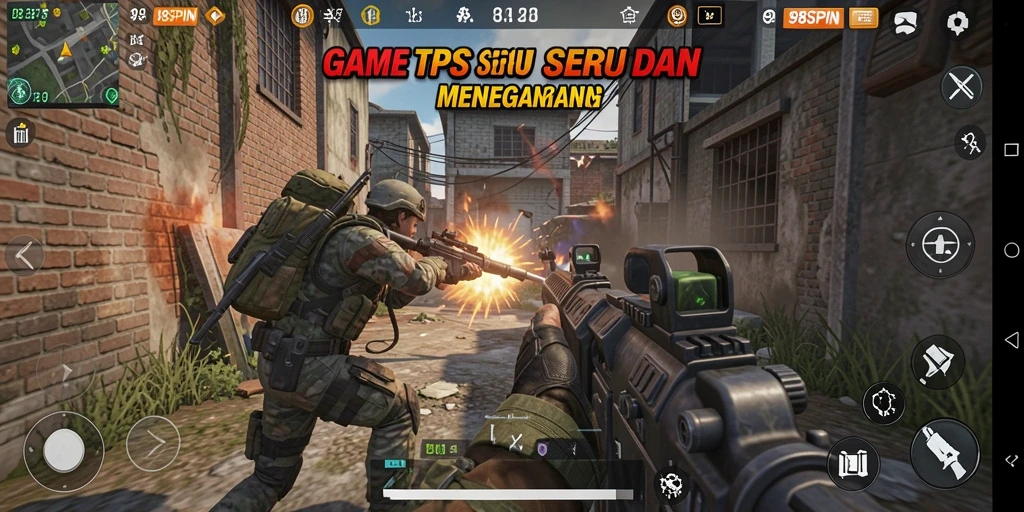 Gameplay seru 98SPIN dengan karakter dan arena yang menegangkan.