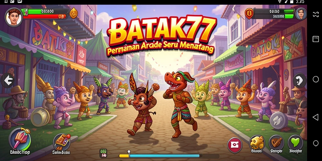 Tampilan gameplay seru dan dinamis di BATIK77