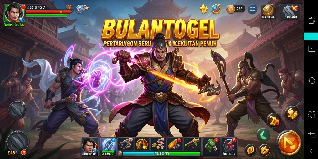 Tampilan seru dari pertarungan di BULANTOGEL yang mendebarkan.