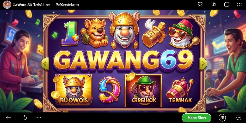 Tampilan memukau gameplay Slot GAWANG69 di layar.