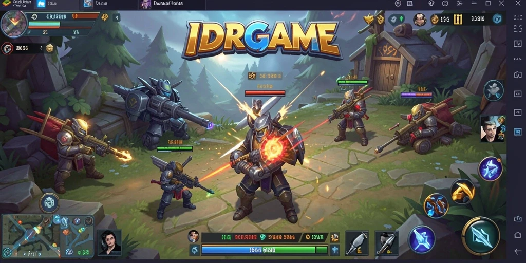 Tampilan gameplay menarik dalam IDRGAME yang penuh strategi.