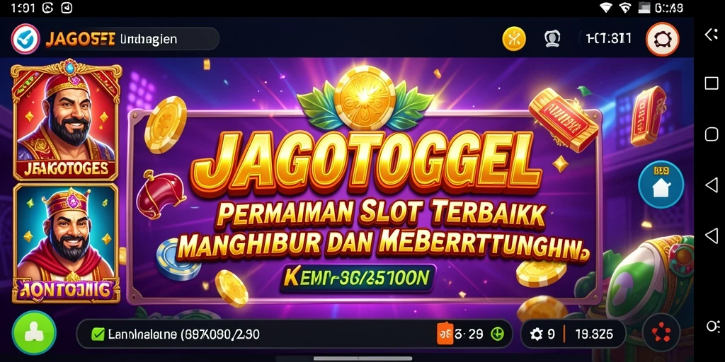 Tampilan gameplay menarik dari aplikasi JAGOTOGEL.
