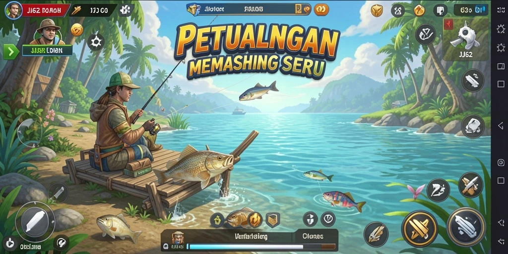 Tangkapan ikan besar dalam gameplay JJ62 yang memukau.