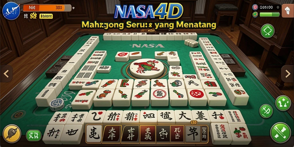 Screenshot gameplay NASA4D yang menunjukkan pengalaman Mahjong yang mendebarkan.
