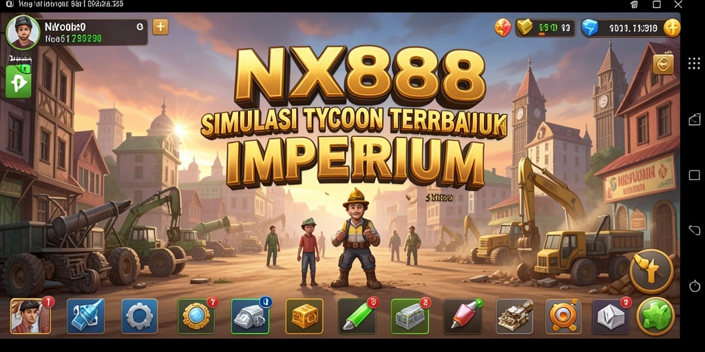 Screenshot utama NX888 menampilkan gameplay yang seru dan interaktif untuk pemain Tycoon.