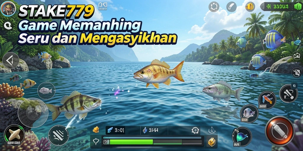 Tangkapan ikan yang besar dan berwarna-warni dalam STAKE779.