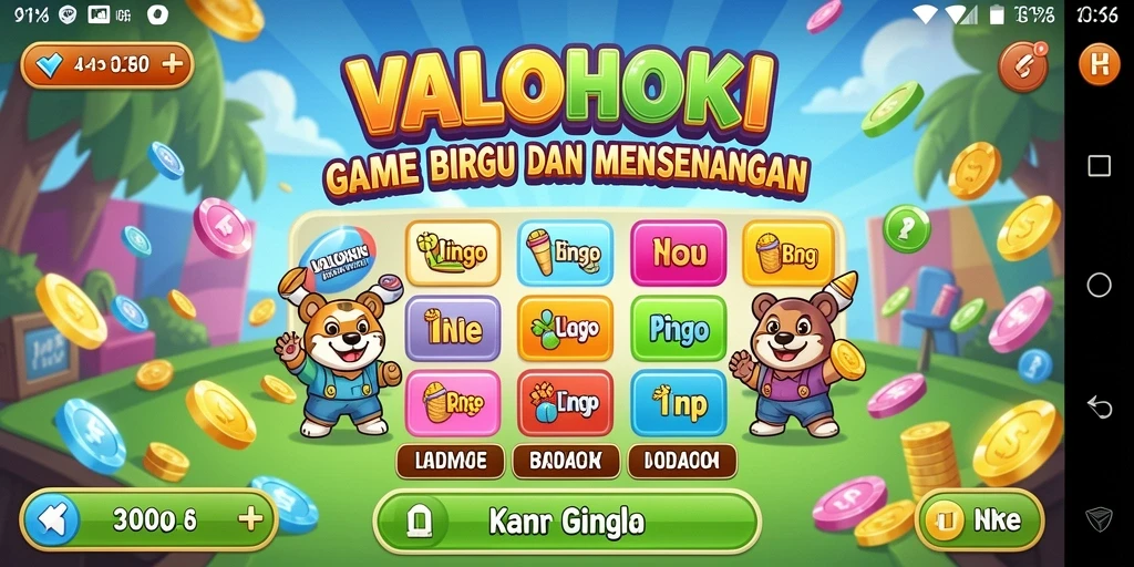 Screenshot gameplay <strong>VALOHOKI</strong> yang menampilkan keseruan bermain Bingo.